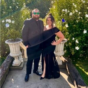 Woman’s black dress